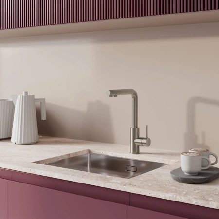 смеситель для кухни iddis rule rulstlfi05 сталь