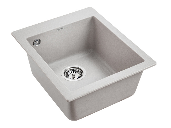 кухонная мойка paulmark kante 40 pm104249-gr, цвет серый.