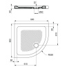 душевой поддон 90×90 см ideal standard t266801 connect