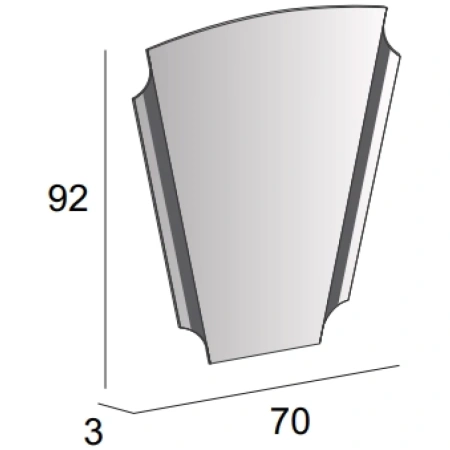 зеркало cezares 70 45020 с подсветкой с подогревом Зеркало Cezares 70 45020 с подсветкой с подогревом