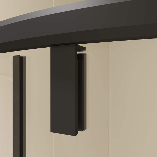 душевой уголок rgw classic cl-55b 80×80 72095588-14 профиль черный, стекло прозрачное