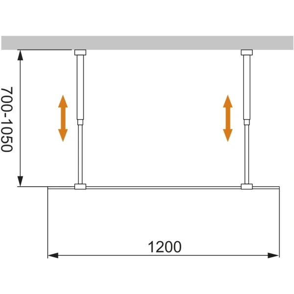 неподвижная перегородка 120 см cezares liberta-l-2-120-c-nero прозрачное
