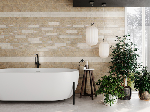 Керамическая плитка Kerama Marazzi Брюссель бежевый матовый 26313 настенная 6х28,5 см