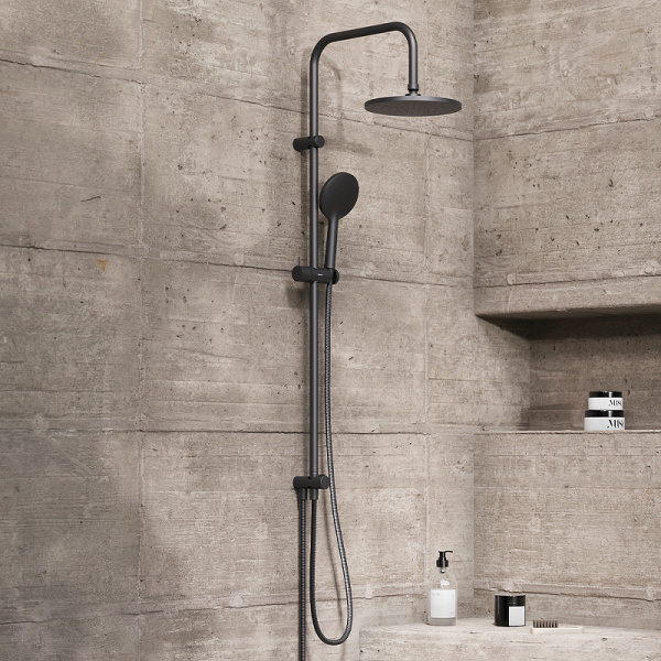 душевая система damixa jupiter 977000300 черная матовая