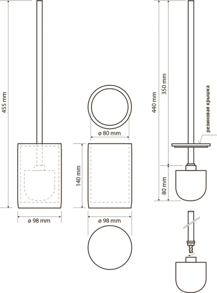 Ёршик для унитаза Bemeta Gamma 145613320