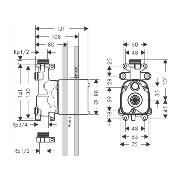 внутренняя часть axor showersolutions 10650180