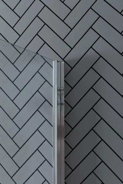 душевая дверь в нишу aquanet pleasure evo ae65-n160-ct профиль глянцевый хром, стекло прозрачное