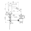 смеситель ideal standard ceraline bc197aa для биде, с донным клапаном, хром