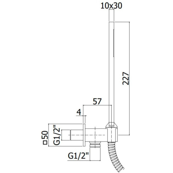 душевой набор paffoni quadro zdup095st , нержавеющая сталь