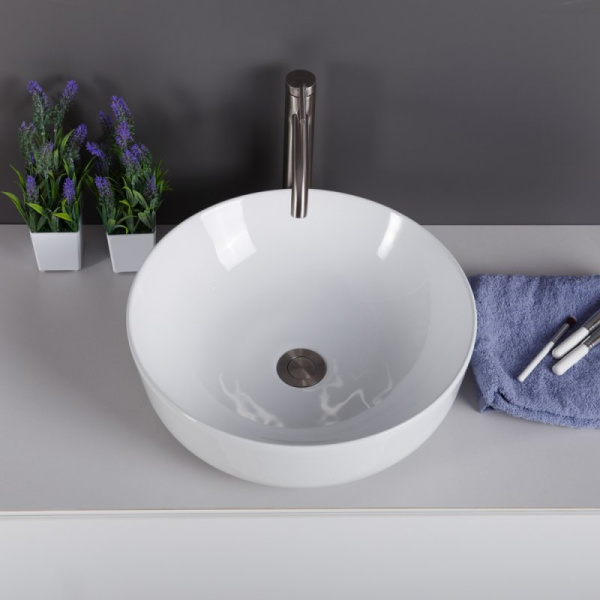 раковина-чаша belbagno 41 bb1315-h301 черная матовая