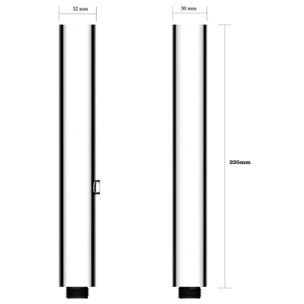 душевая лейка aquame aqm8505cr 32 мм, 4 режима, хром