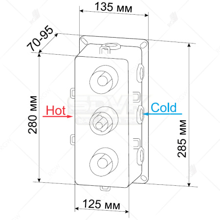 смеситель для душа rgw shower panels sp-41-03 21140541-31 с термостатом хром