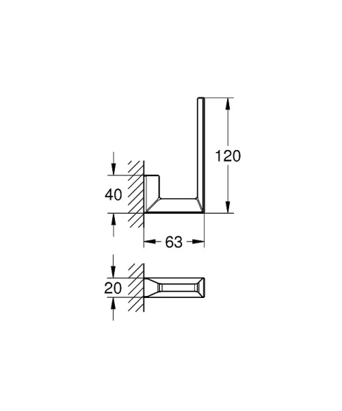 Держатель запасного рулона Grohe Selection Cube 40784000 цвет хром