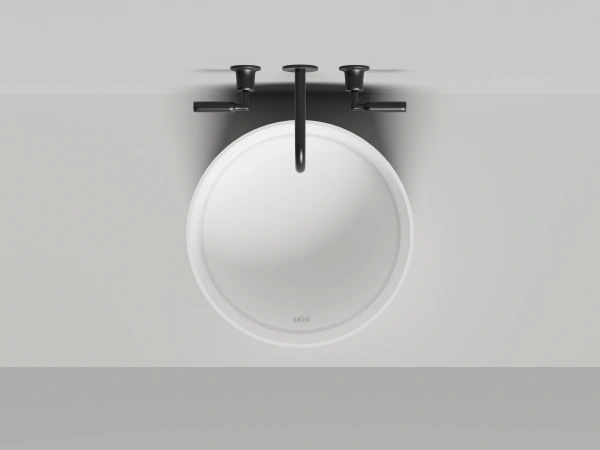 накладная раковина salini armonia round 02 130412g белый