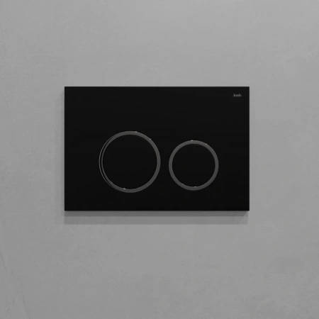 кнопка для инсталляции iddis unifix uni03bci77 цвет черный \ цвет хром матовый