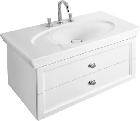 раковина полувстраиваемая 100 см villeroy & boch la belle 6124a1r1