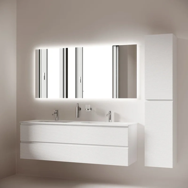 зеркало для ванной комнаты sancos square 1600х800 с подсветкой, sq1600