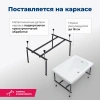 акриловая ванна santiplus seed 100x70 см, с каркасом, цвет белый