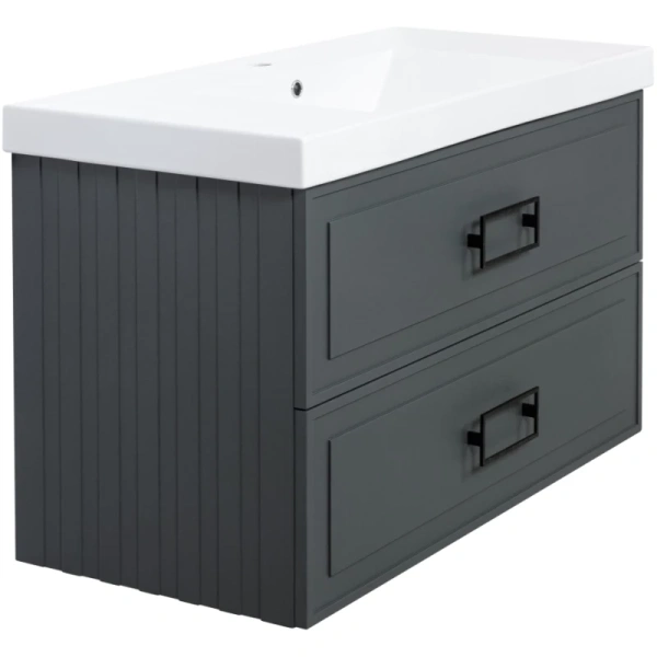 тумба серо-зеленый матовый 97,6 см la fenice cubo twin fnc-01-cub-g-100-2