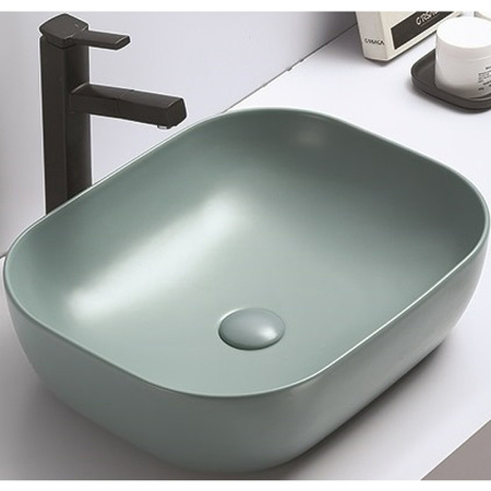 Раковина в ванную накладная CeramaLux 50 см,78104MLG-6 зеленая