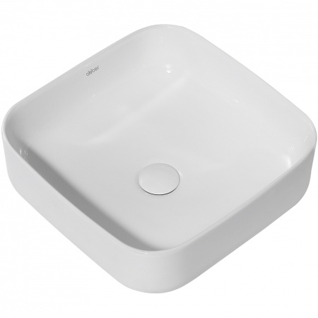 раковина 38.5x38.5 см abber rechteck ac2211, белая