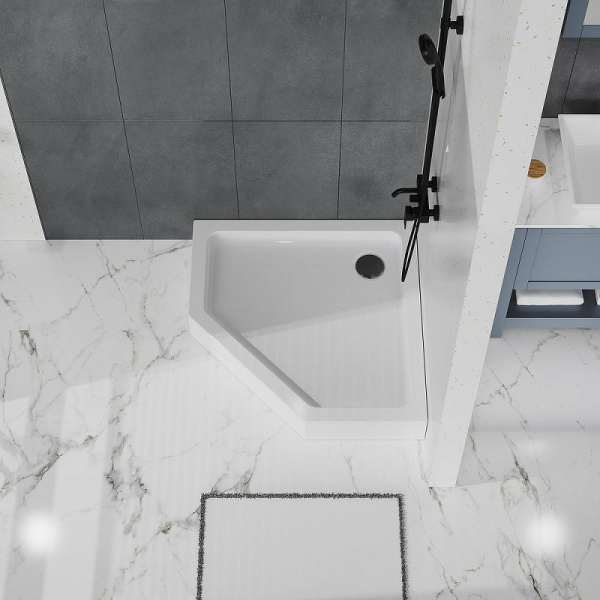 акриловый поддон для душа belbagno tray 90x90 tray-bb-p-90-15-w белый