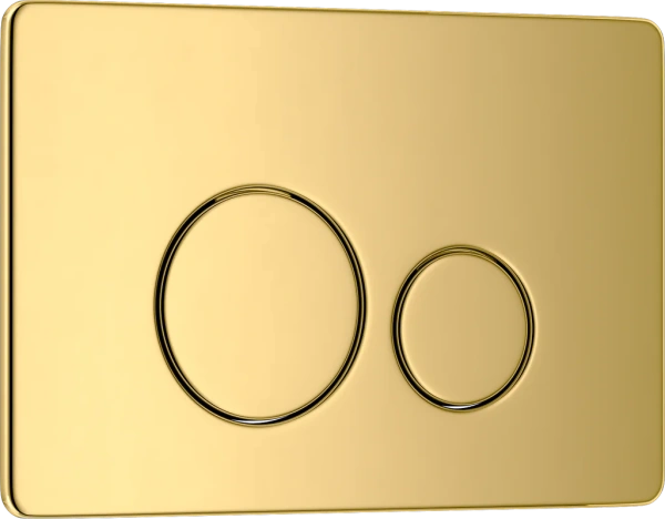 клавиша для инсталляции grossman style 700.k31.05.30m.30m для унитаза, пластик, золото глянцевое