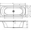 акриловая ванна riho lima 180x80 b052001005 (bb4600500000000) без гидромассажа
