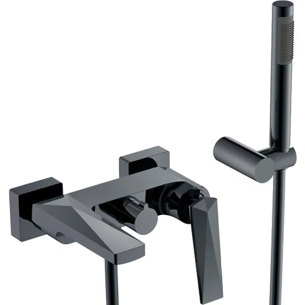 смеситель для ванны boheme venturo 373-sgm оружейная сталь глянцевая смеситель для ванны boheme venturo 373-sgm оружейная сталь глянцевая