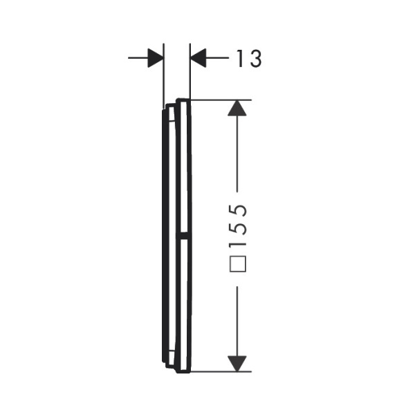 переключатель потоков, настенный hansgrohe showerselect comfort e 15573000, цвет: хром