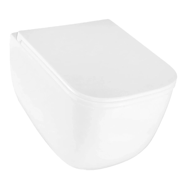 унитаз azario fote az-116-uq3 подвесной, безободковый, с сиденьем микролифт, слив "торнадо", 46х34х35 см, белый