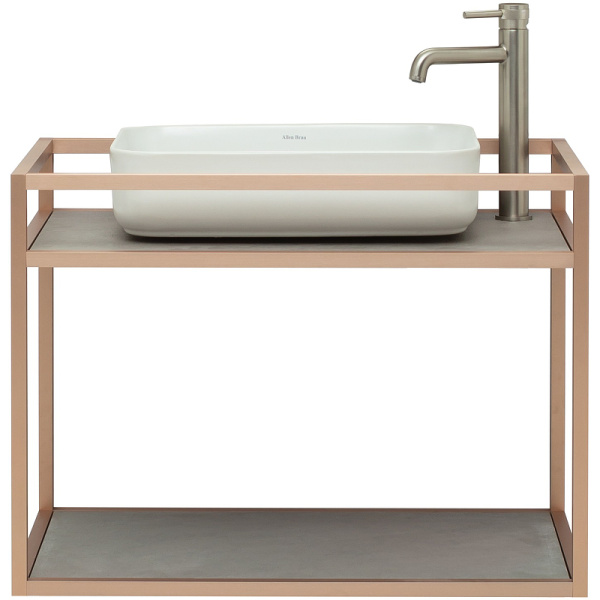 консоль под раковину allen brau liberty 75 1.33001.60 медь браш