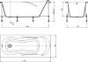 акриловая ванна roca uno 170x75 zru9302870 без гидромассажа