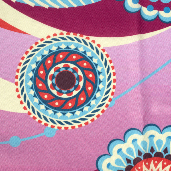 Штора для ванны WasserKRAFT Isen 180х200 SC-40101 рисунок цветы