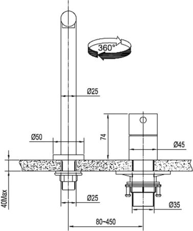 смеситель для кухни seaman eco venice ssn-1001-ss steel satin