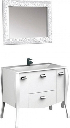 Зеркало Aquanet Мадонна 90 белое