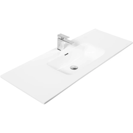 раковина belbagno bb1200etl 121x46 см, полувстраиваемая \ мебельная, цвет белая