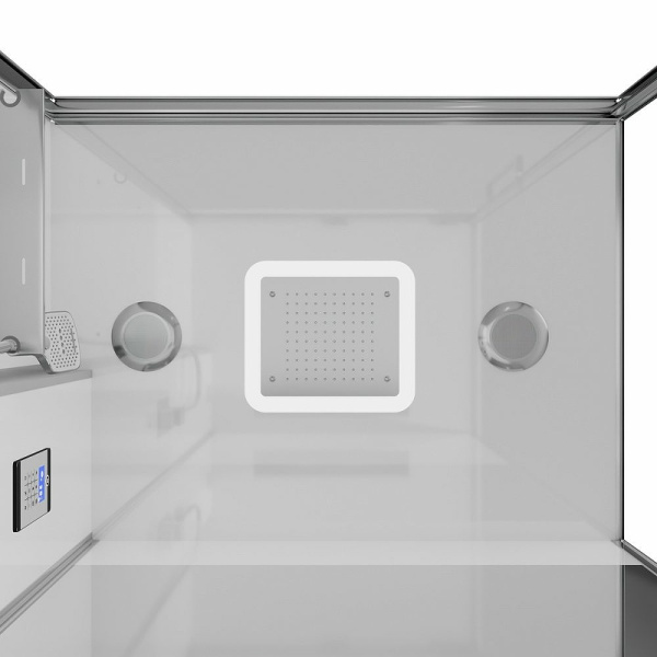 душевая кабина black&white galaxy g8895 100х100 889500 с паром без гидромассажа