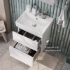 тумба с раковиной белый глянец 60 см roca oleta a857639806 + 3274c400y