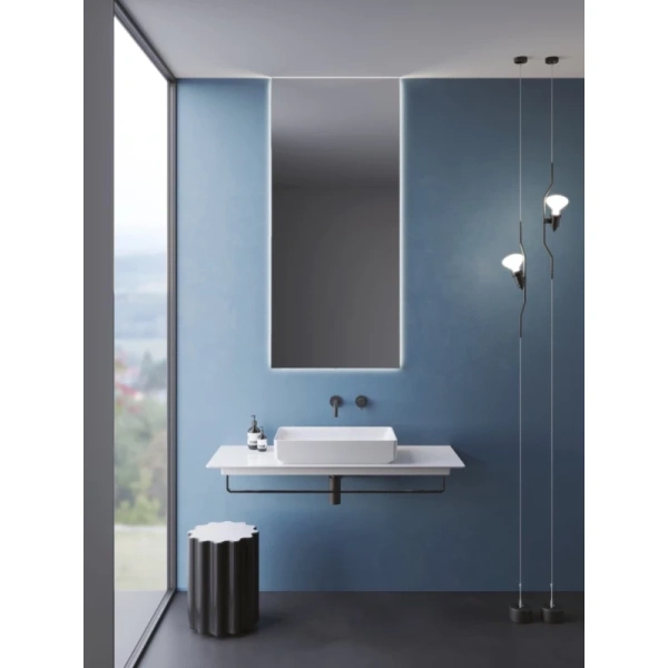 раковина-чаша catalano green 0422600001 60x38 см, накладная, белый глянец