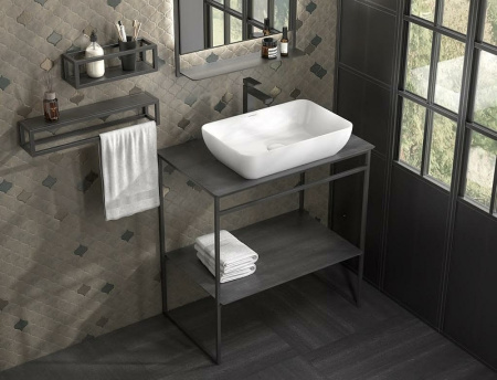 раковина-чаша kerama marazzi plaza 55 plr.wb.55 белая глянцевая