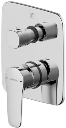 Смеситель для ванны Bravat Source PB8173218CP-3-ENG