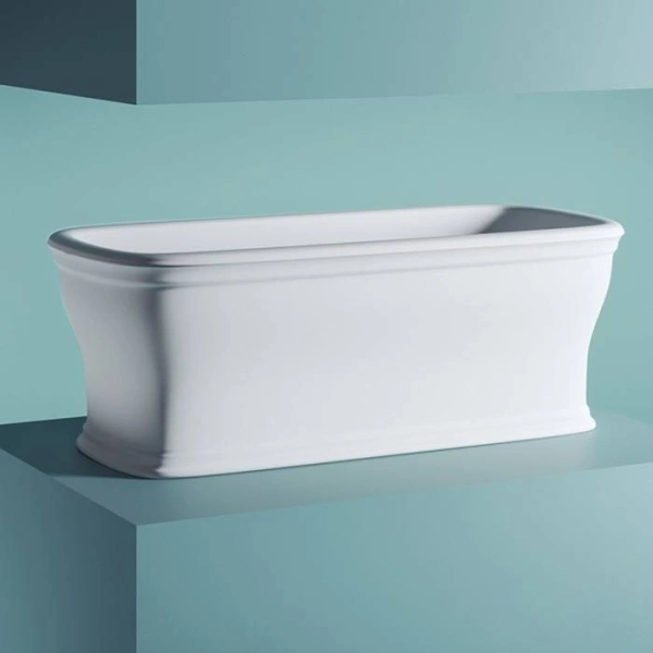 ванна из материала livingtec artceram neo 180х85 см, acw003 05 белая матовая