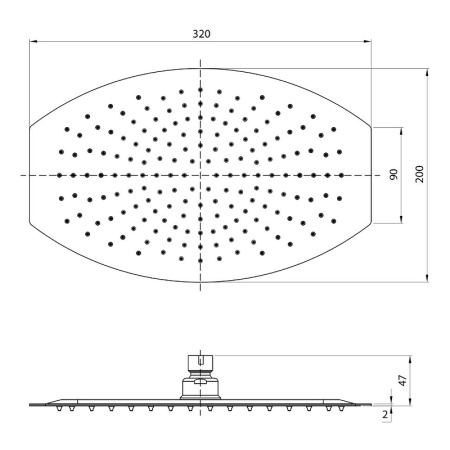 верхний душ lemark lm9485s полированная сталь