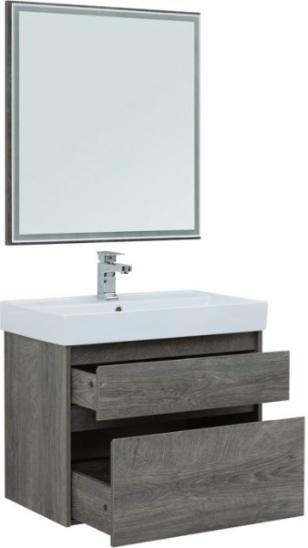 мебель для ванной aquanet nova lite 75 дуб рошелье (2 ящика)