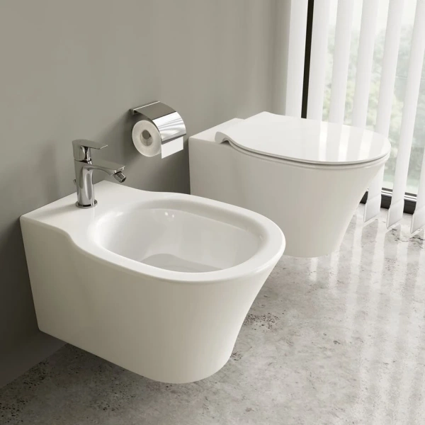смеситель ideal standard connect air a7030aa для биде, с донным клапаном, хром