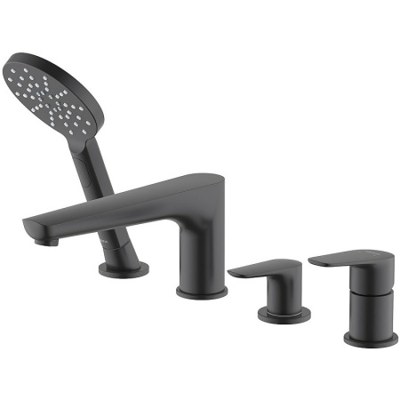 Смеситель на борт ванны Aquatek Бетта AQ1148MB Черный матовый