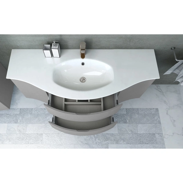 подвесной шкаф cezares vague 34 l 54856 grigio lucido