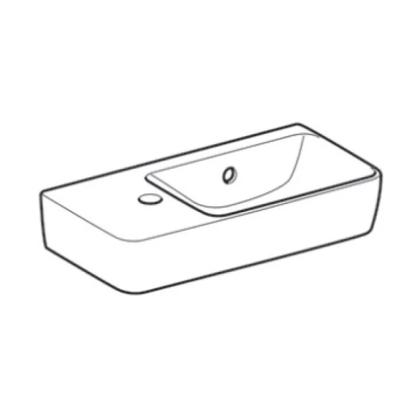 раковина подвесная 50 см geberit renova nr.1 comprimo 276350000