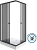 душевой уголок niagara eco 120×80 ng-012-14qt профиль черный, стекло тонированное